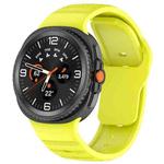 For Samsung Galaxy Watch 8  40 / 44mm Dot Pattern Release Buckle Silicone Watch Band(Fluorescent Green)