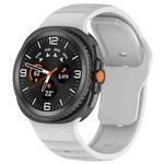 For Samsung Galaxy Watch 8  40 / 44mm Dot Pattern Release Buckle Silicone Watch Band(Gray)