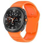For Samsung Galaxy Watch 8  40 / 44mm Dot Pattern Release Buckle Silicone Watch Band(Orange)