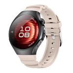 For Huawei Watch 5 42mm Metal Pin Buckle Silicone Watch Band(Starlight)