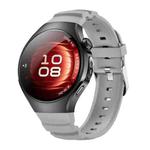 For Huawei Watch 5 42mm Metal Pin Buckle Silicone Watch Band(Gray)