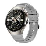 For Huawei Watch 5 46mm Metal Pin Buckle Silicone Watch Band(Gray)