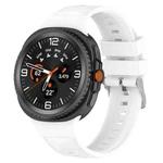 For  Samsung Galaxy Watch 8 40 / 44mm Ice Crystal Texture Silicone Watch Band(White)