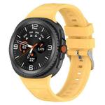 For  Samsung Galaxy Watch 8 40 / 44mm Ice Crystal Texture Silicone Watch Band(Yellow)