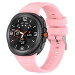 For  Samsung Galaxy Watch 8 40 / 44mm Ice Crystal Texture Silicone Watch Band(Pink)