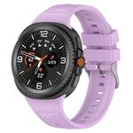 For  Samsung Galaxy Watch 8 40 / 44mm Ice Crystal Texture Silicone Watch Band(Lilac)