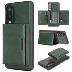 For Samsung Galaxy S25 Edge 5G Kalebol Strong Magnetic MagSafe Tri-Fold Wallet Leather Phone Case(Green)