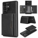 For Samsung Galaxy S25 Ultra 5G Kalebol Strong Magnetic MagSafe Tri-Fold Wallet Leather Phone Case(Black)