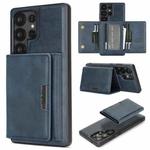 For Samsung Galaxy S25 Ultra 5G Kalebol Strong Magnetic MagSafe Tri-Fold Wallet Leather Phone Case(Blue)