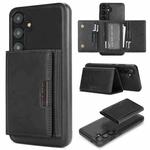 For Samsung Galaxy S24+ 5G Kalebol Strong Magnetic MagSafe Tri-Fold Wallet Leather Phone Case(Black)