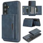 For Samsung Galaxy S24+ 5G Kalebol Strong Magnetic MagSafe Tri-Fold Wallet Leather Phone Case(Blue)