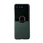 For Motorola Moto 50 Ultra Electricplating Ring Buckle Folding Phone Case(Green)