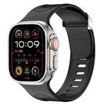 For Apple Watch 46mm / 49mm / 45mm / 44mm Explorer Silicone Watch Band(Black)