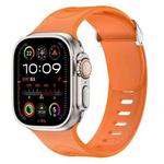 For Apple Watch 46mm / 49mm / 45mm / 44mm Explorer Silicone Watch Band(Orange)