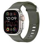 For Apple Watch 46mm / 49mm / 45mm / 44mm Explorer Silicone Watch Band(Green)