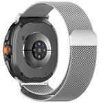 For Samsung Galaxy Watch 8 40 / 44mm Milanese Loop Magnetic Metal Watch Band(Silver)