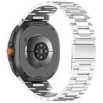 For Samsung Galaxy Watch 8 40 / 44mm Slim Three Beads Stainless Steel Watch Band(Silver)
