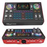 C100 Pro For Streaming / Recording 5 Sound Effects Portable Live Sound Card Audio Mixer(Black)