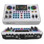 C100 Pro For Streaming / Recording 5 Sound Effects Portable Live Sound Card Audio Mixer(White)