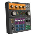 C200 For Live Streaming / Singing Sound Card Audio Mixer Bluetooth Adjustable Mixing Console(Black)