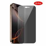 For iPhone 16 Pro JUNSUNMAY 25pcs Privacy Screen Protector Tempered Glass Film