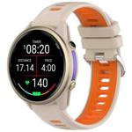 For Garmin Forerunner 970 Sports Steel Buckle Two Color Silicone Watch Band(Orange)
