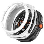 For Samsung Galaxy Watch 8 Classic / Ultra 2  Hollow Armor Protector TPU Watch Protective Case(White)