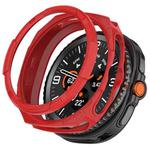 For Samsung Galaxy Watch 8 Classic / Ultra 2  Hollow Armor Protector TPU Watch Protective Case(Red)