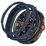 For Samsung Galaxy Watch 8 Classic / Ultra 2  Hollow Armor Protector TPU Watch Protective Case(Midnight Blue)