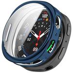 For Samsung Galaxy Watch 8 44mm All Coverage Electroplated TPU Watch Protective Case(Coastal Blue)