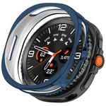For Samsung Galaxy Watch 8 Classic / Ultra 2  Half Coverage Hollow TPU Watch Protective Case(Electroplated Blue)