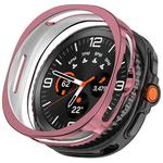 For Samsung Galaxy Watch 8 Classic / Ultra 2  Half Coverage Hollow TPU Watch Protective Case(Electroplated Pink)
