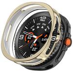 For Samsung Galaxy Watch 8 Classic / Ultra 2  Half Coverage Hollow TPU Watch Protective Case(Electroplated Light Gold)