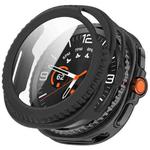 For Samsung Galaxy Watch 8 Classic / Ultra 2  Tempered Film Integrated PC Watch Case(Frosted Black)