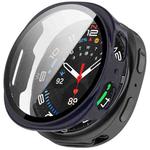 For Samsung Galaxy Watch 8 40mm Tempered Film Integrated PC Watch Case(Ink Blue)