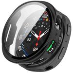 For Samsung Galaxy Watch 8 40mm Tempered Film Integrated PC Watch Case(Glossy Black)
