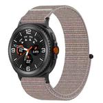 For Samsung Galaxy Watch 8 40 / 44mm Nylon Hook and Loop Fastener Watch Band(Pink)