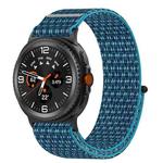 For Samsung Galaxy Watch 8 40 / 44mm Nylon Hook and Loop Fastener Watch Band(Blue)