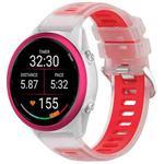 22mm Jelly Silicone Watch Band(Red)