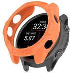 For Garmin Forerunner 570 42mm Hollow Armor Half Coverage TPU Watch Protective Case(Orange)