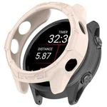 For Garmin Forerunner 570 42mm Hollow Armor Half Coverage TPU Watch Protective Case(Starlight)