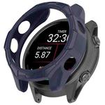For Garmin Forerunner 570 47mm Hollow Armor Half Coverage TPU Watch Protective Case(Midnight Blue)