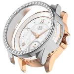 For Honor ROSSINI 2e Single Row Diamond Half Coverage Hollow TPU Watch Case(Silver)