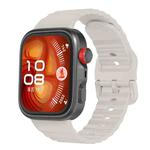 For Huawei Watch Fit 4 Pro / Fit 4 / Fit 3 Wave Texture Solid Color Silicone Watch Band(Starlight)