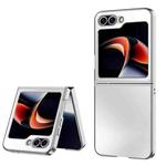 For Samsung Galaxy Z Flip5 5G AG Frosted Folding Shockproof Phone Case(Silver)