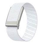 For WHOOP 5.0 Electrocardiogram Elastic Force Decorative Design Nylon Watch Band(White)