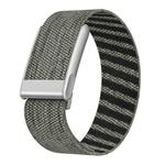 For WHOOP 5.0 Electrocardiogram Elastic Force Decorative Design Nylon Watch Band(Gray Green)