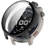 For Amazfit Balance 2 Tempered Film Integrated PC Watch Protective Case(Black)