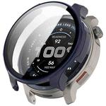 For Amazfit Balance 2 Tempered Film Integrated PC Watch Protective Case(Ink Blue)