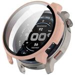 For Amazfit Balance 2 Tempered Film Integrated PC Watch Protective Case(Pink)